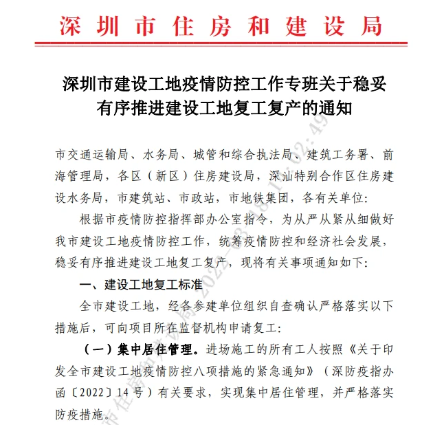 最新深圳建設(shè)工地的復(fù)工標(biāo)準(zhǔn)-旭東圍擋竭誠(chéng)為您服務(wù)